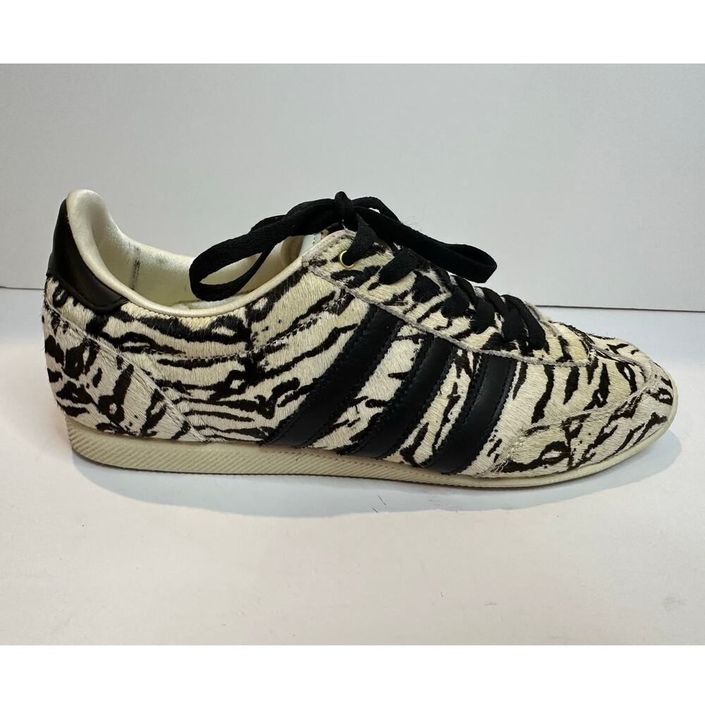 Adidas Originals Japan Pony Hair Sneakers Women’s 9.5 Zebra Print Low Top Shoes - Picture 2 of 10